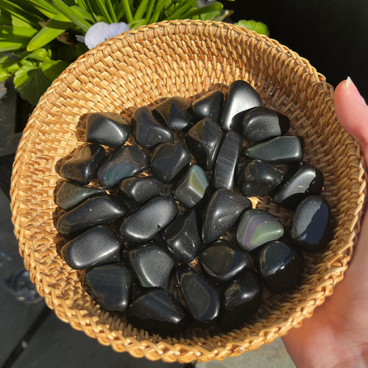 Rainbow Obsidian Tumbles